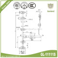 GL-11111S الفولاذ المقاوم للصدأ ثلاجة مربع فان الباب قفل